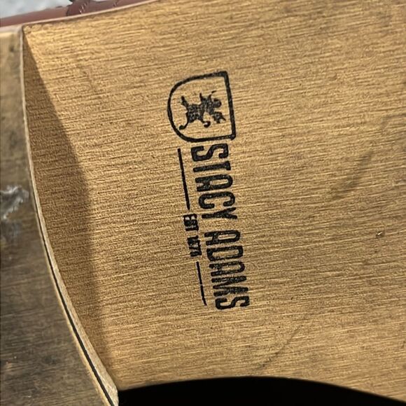 🔥🔥 STACY ADAMS Dunbar Wingtip Oxford Brown Dress Shoes - Men Sz 8M - PERFECT! - Picture 12 of 15